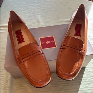 Cole Haan Women’s Tan Leather Loafers